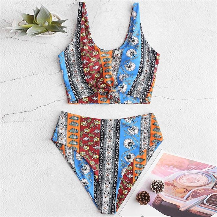 Women Printed Bikini Set Fashion Sexy Swimwear