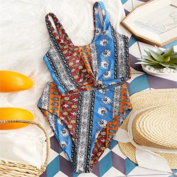 Women Printed Bikini Set Fashion Sexy Swimwear