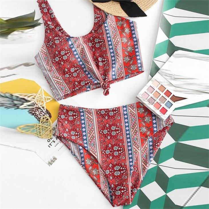 Women Printed Bikini Set Fashion Sexy Swimwear